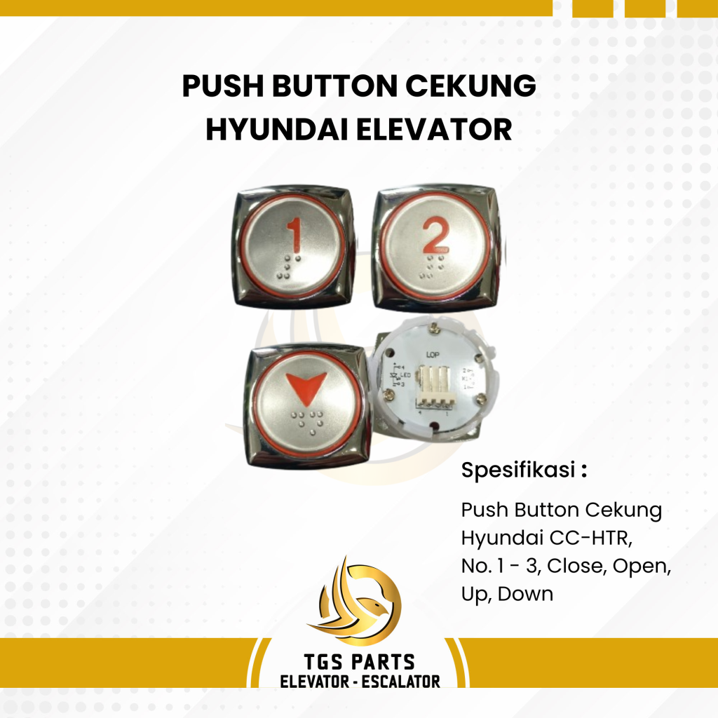 Concave Button – Hyundai Elevator